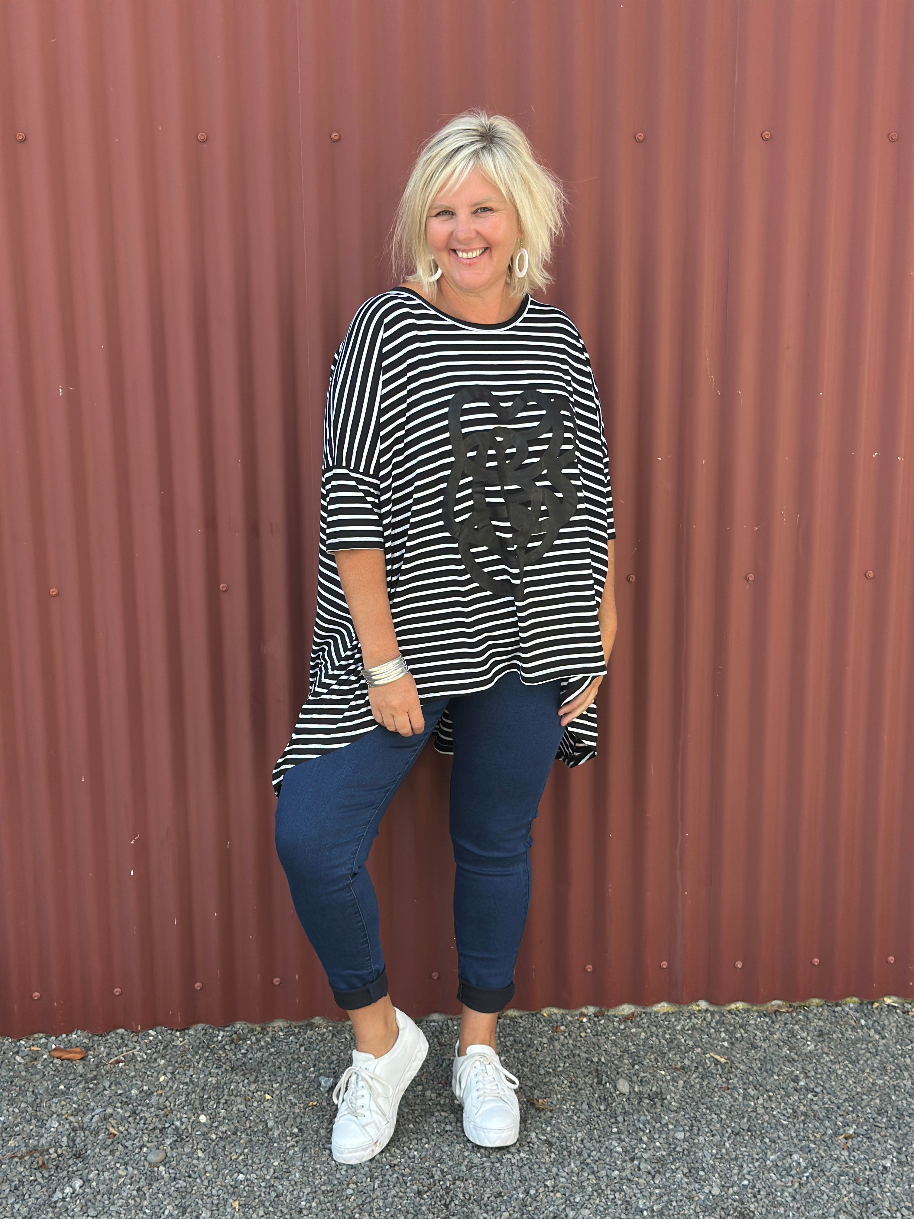 Flow top -Stripe