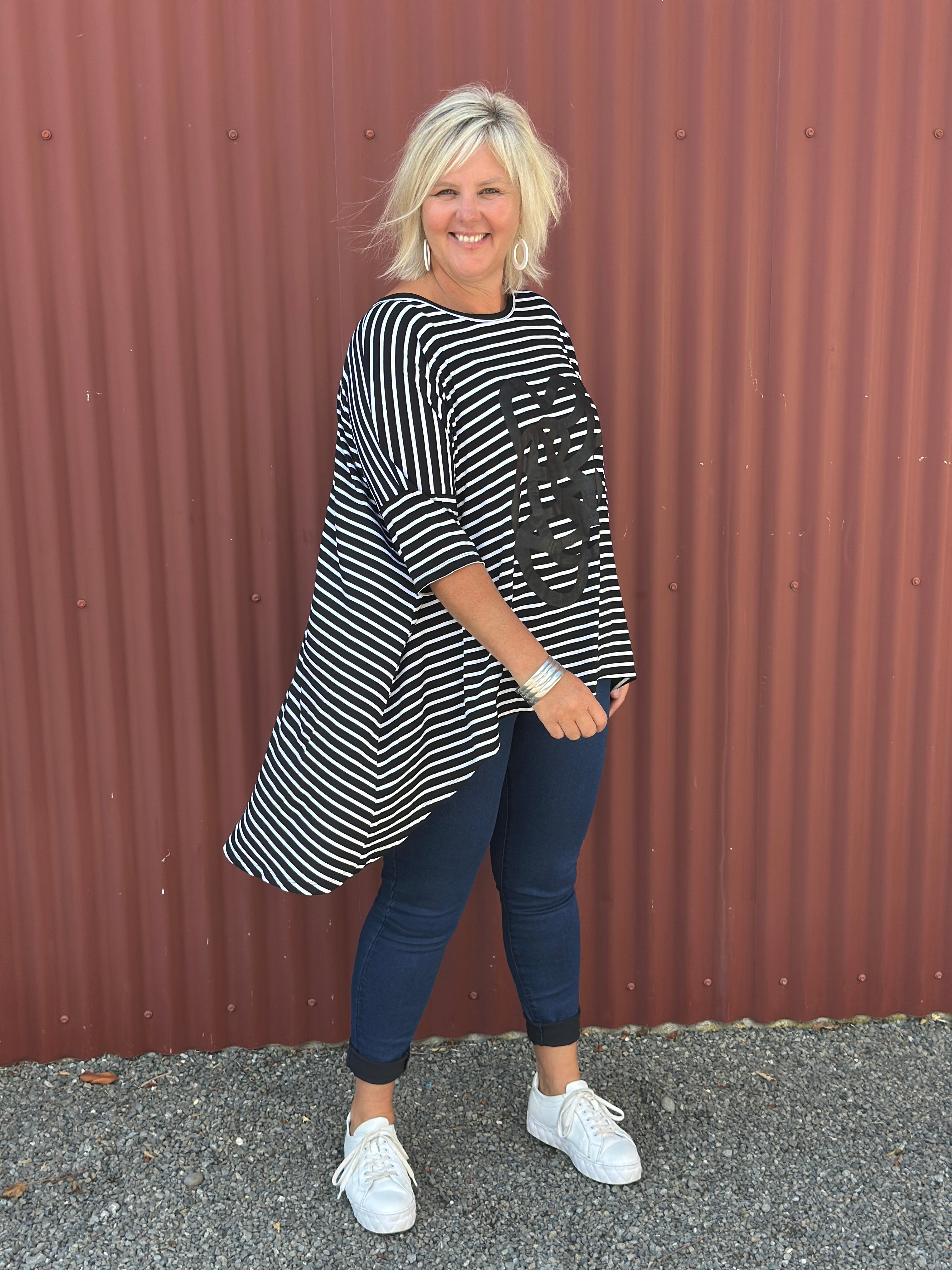 Flow top -Stripe