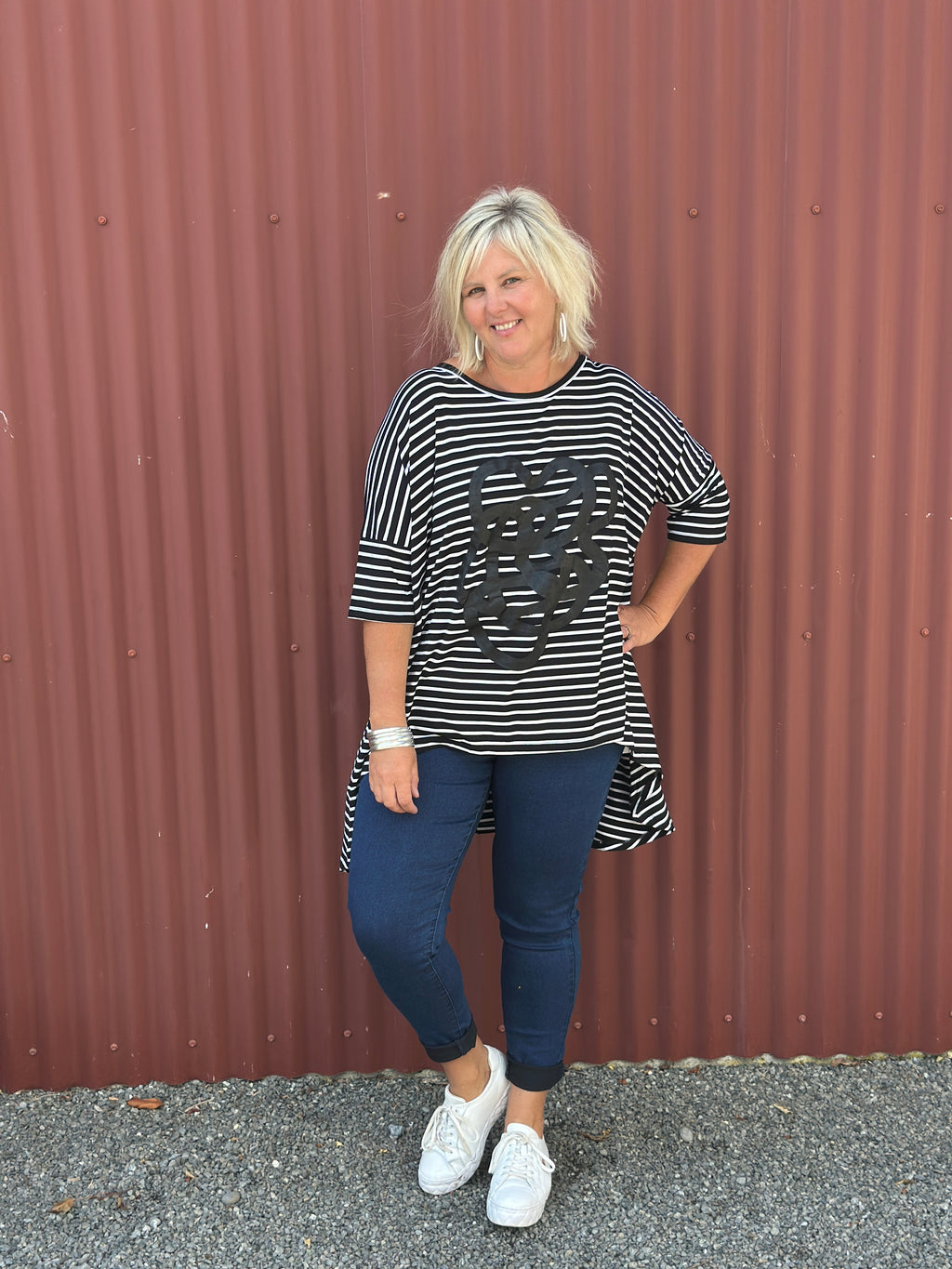 Flow top -Stripe
