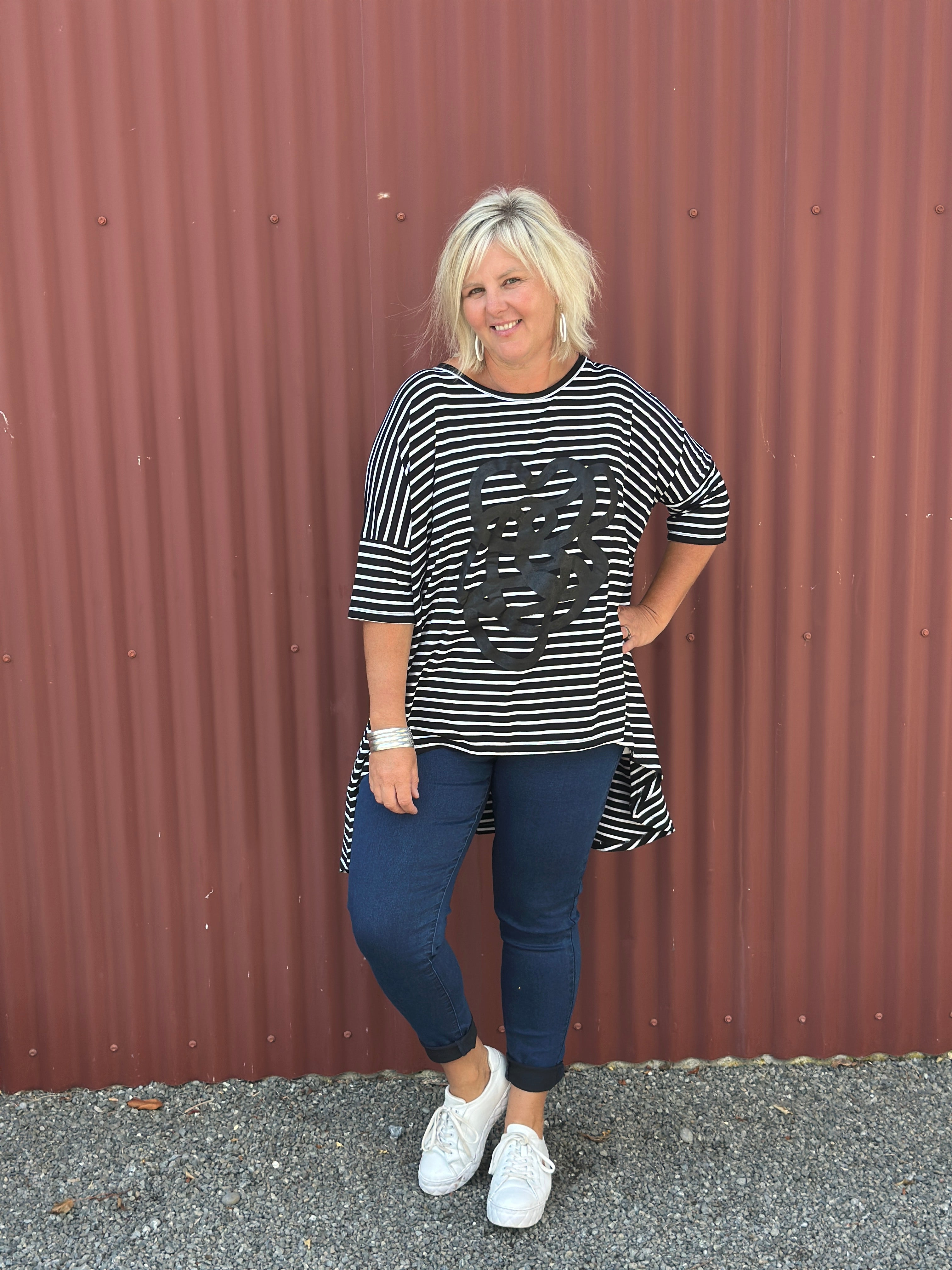 Flow top -Stripe