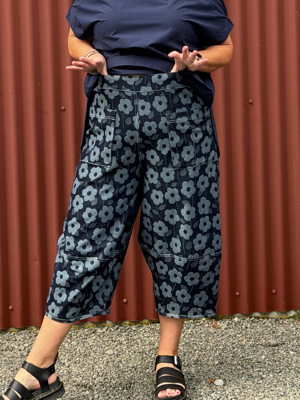 Lillie Pants Denim Daisy