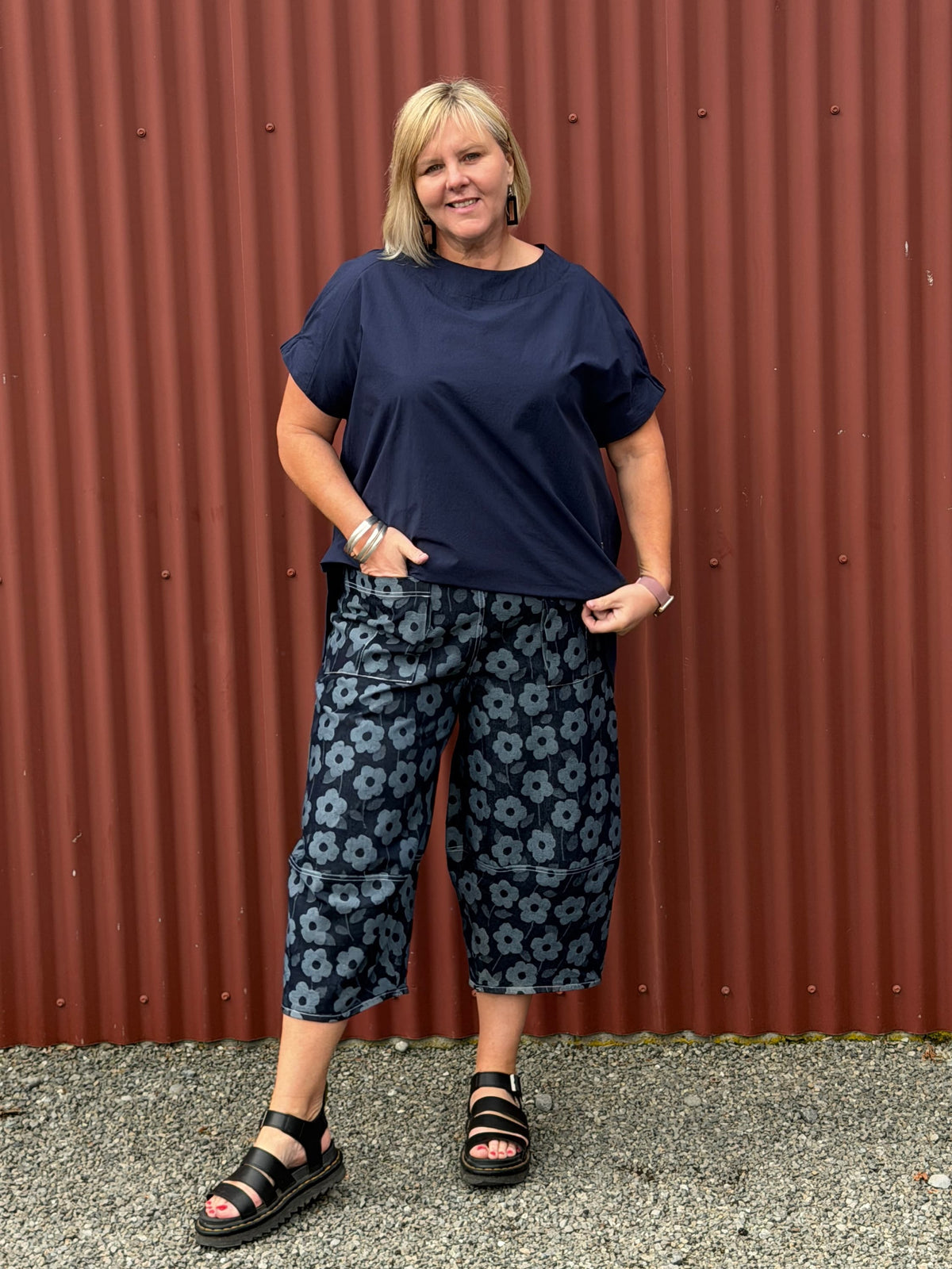 Lillie Pants Denim Daisy