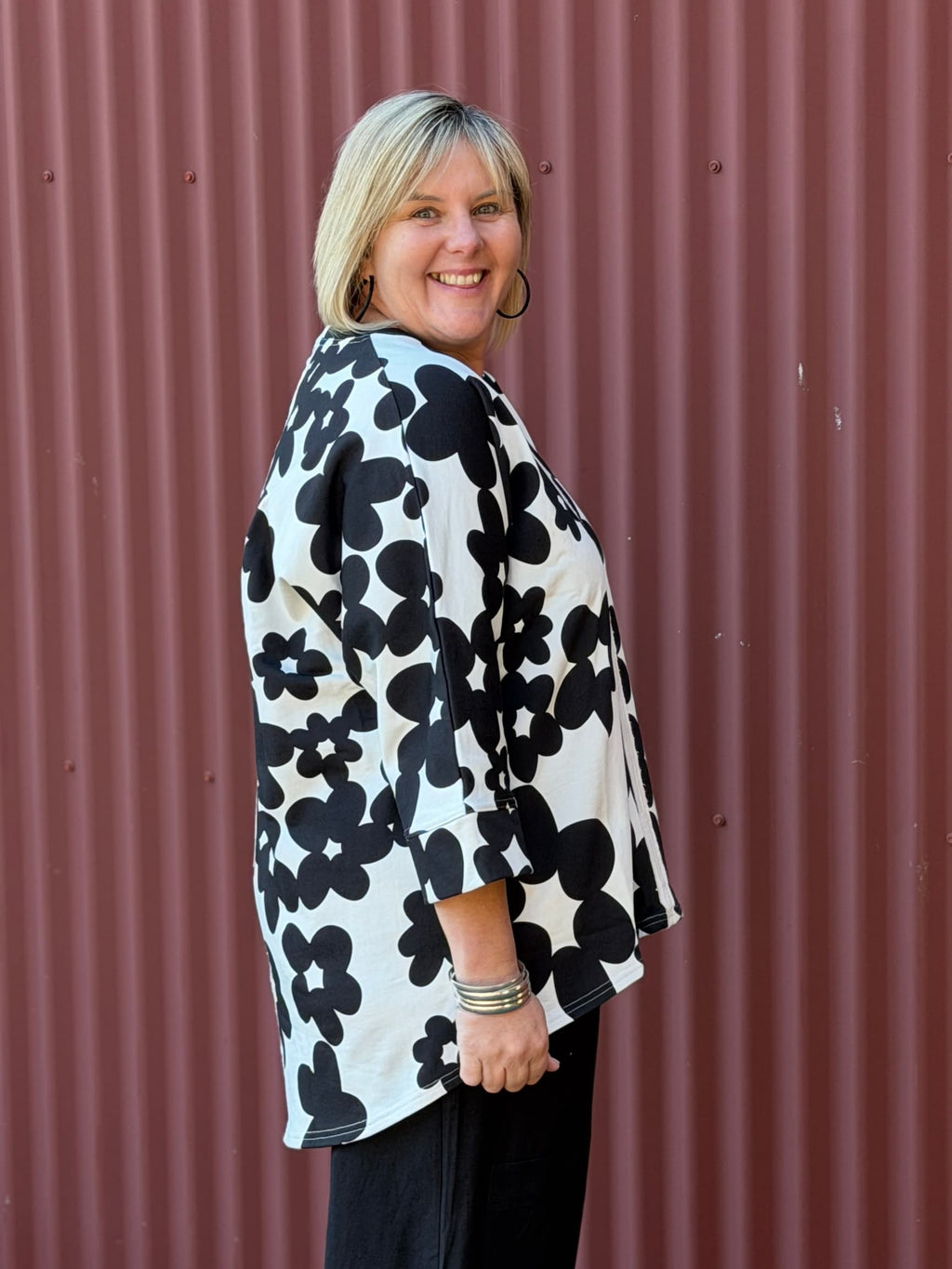 Max Sweater | Inkblot Floral Noir
