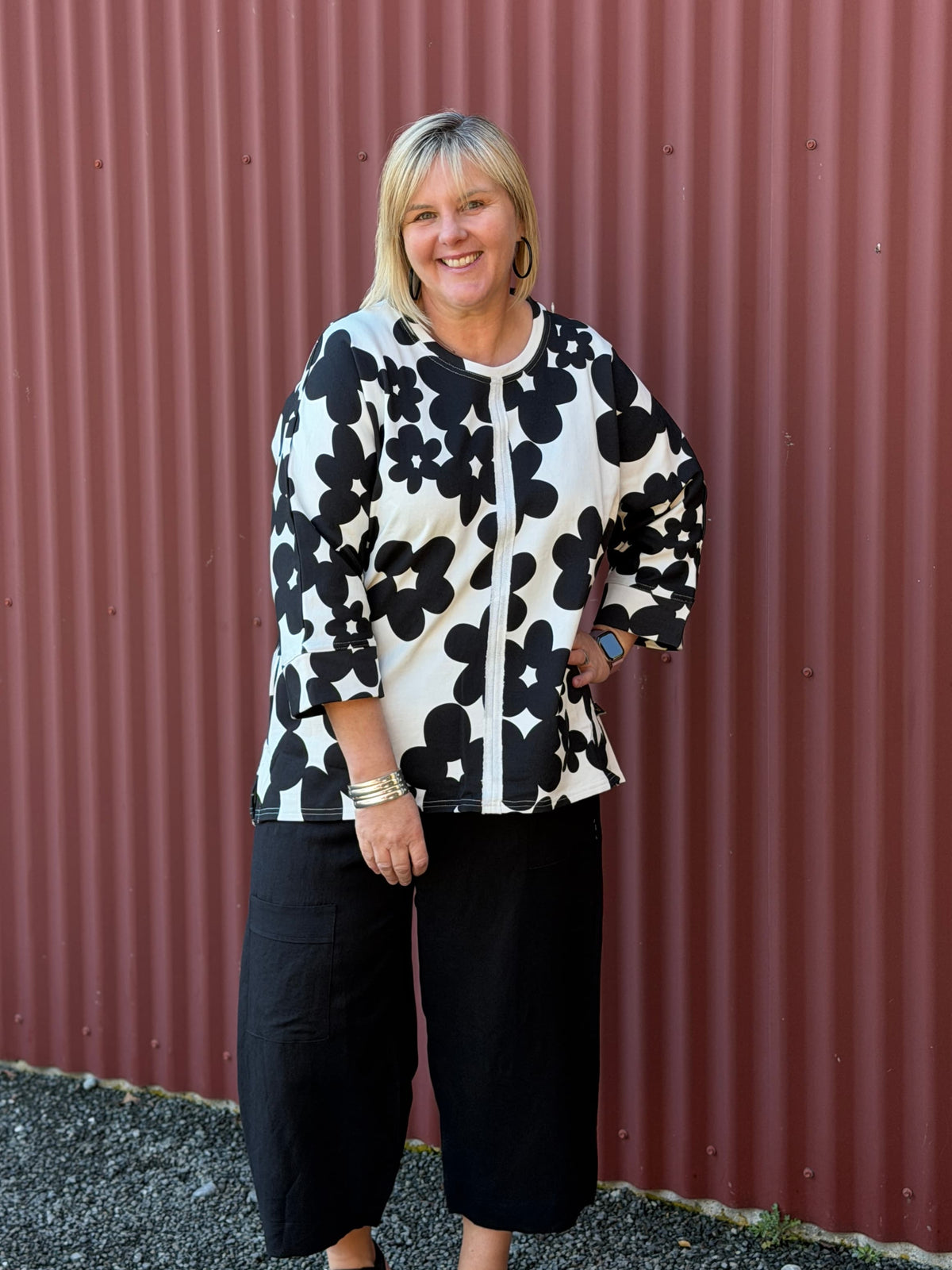 Max Sweater | Inkblot Floral Noir