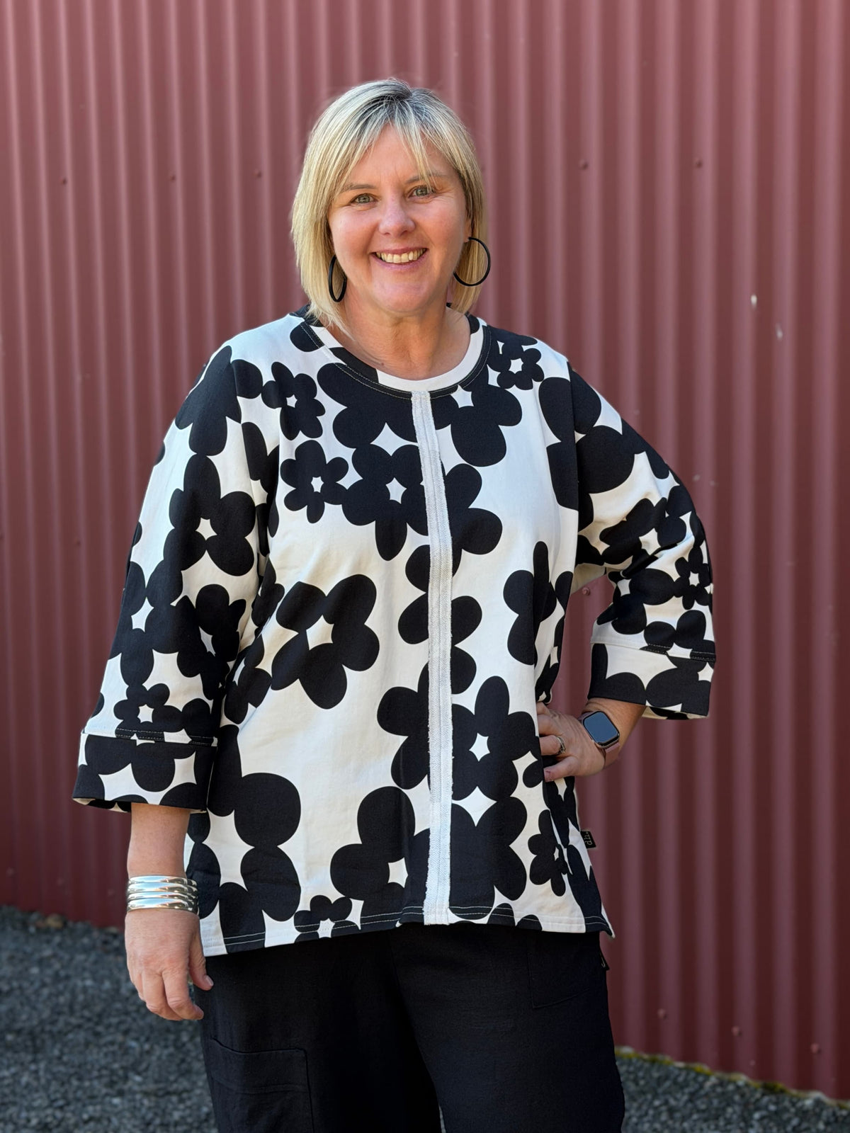 Max Sweater | Inkblot Floral Noir