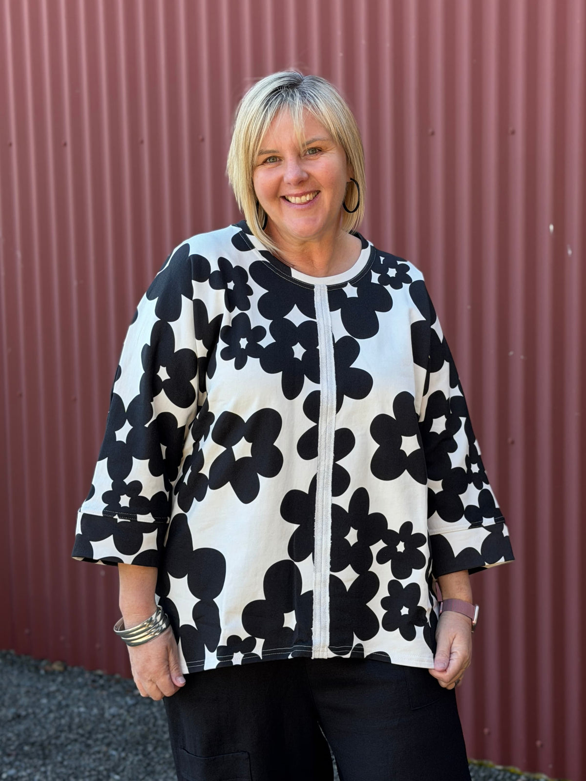 Max Sweater | Inkblot Floral Noir