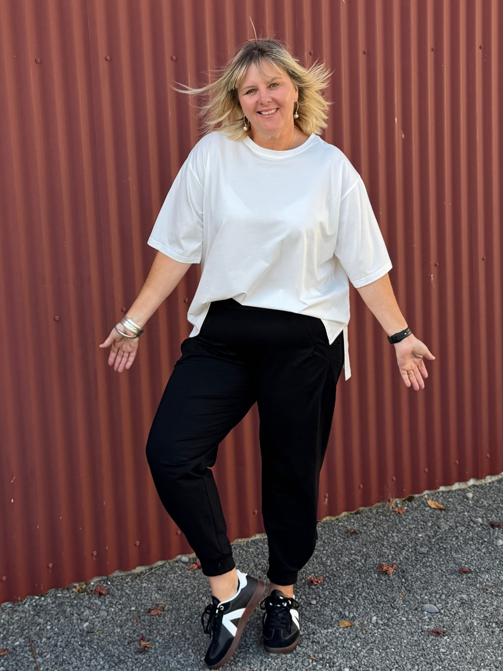 Jellicoe -Nalla Track Pants ,stylish comfort  and Dref by D Tee Shirt 