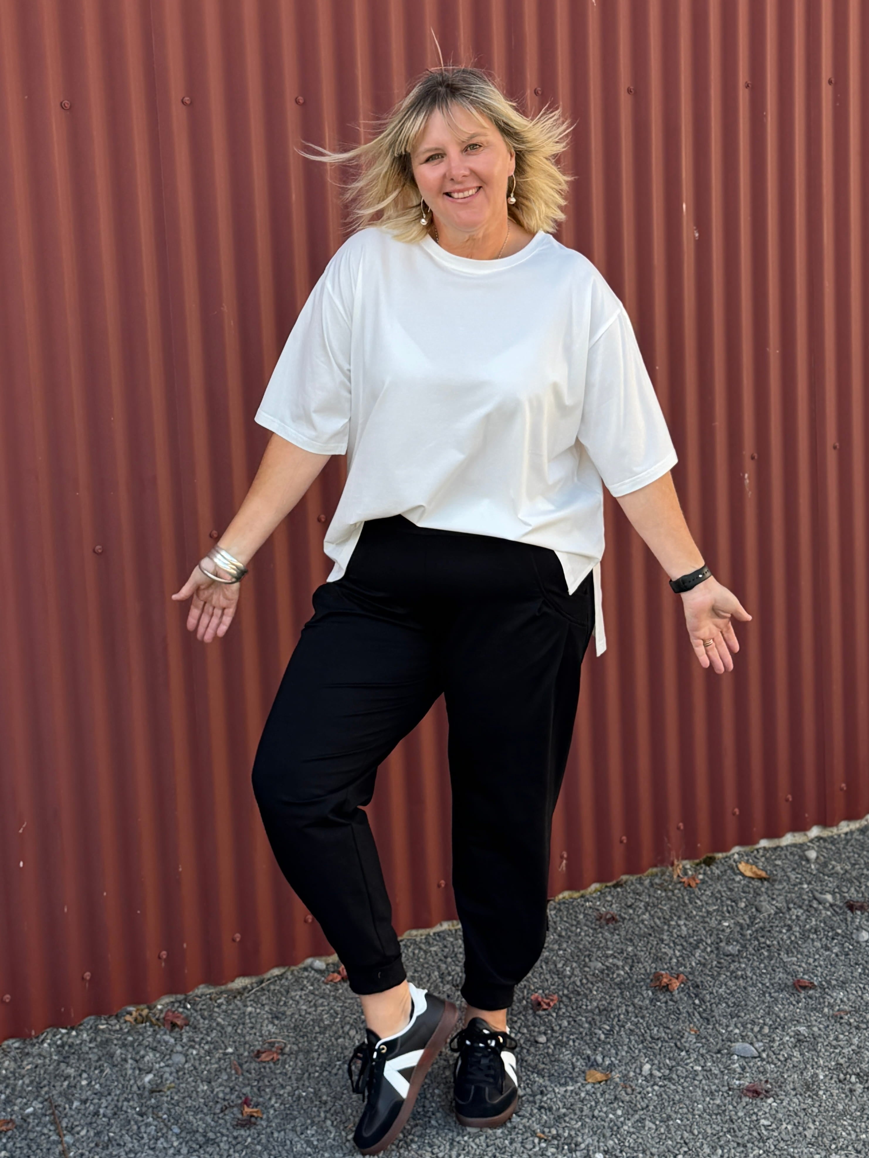 Jellicoe -Nalla Track Pants ,stylish comfort  and Dref by D Tee Shirt 