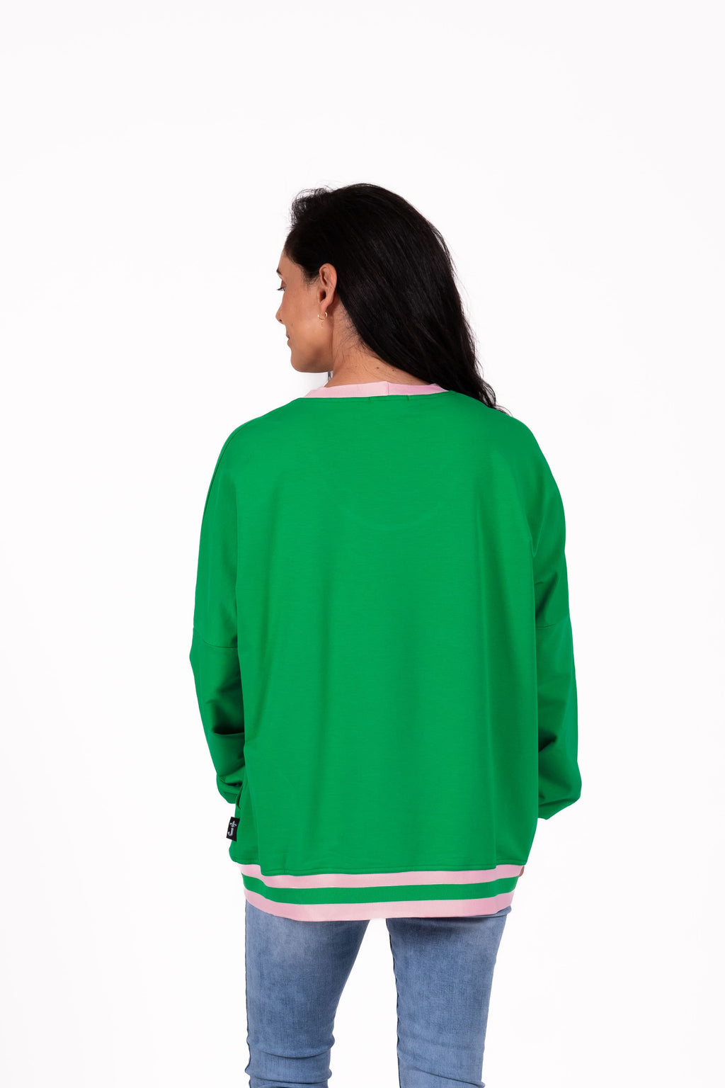 Playful, sporty, and full of personality sweatshirt . This vibrant oversized sweatshirt combines punchy colour with an easy relaxed fit for a fresh everyday statement look. 