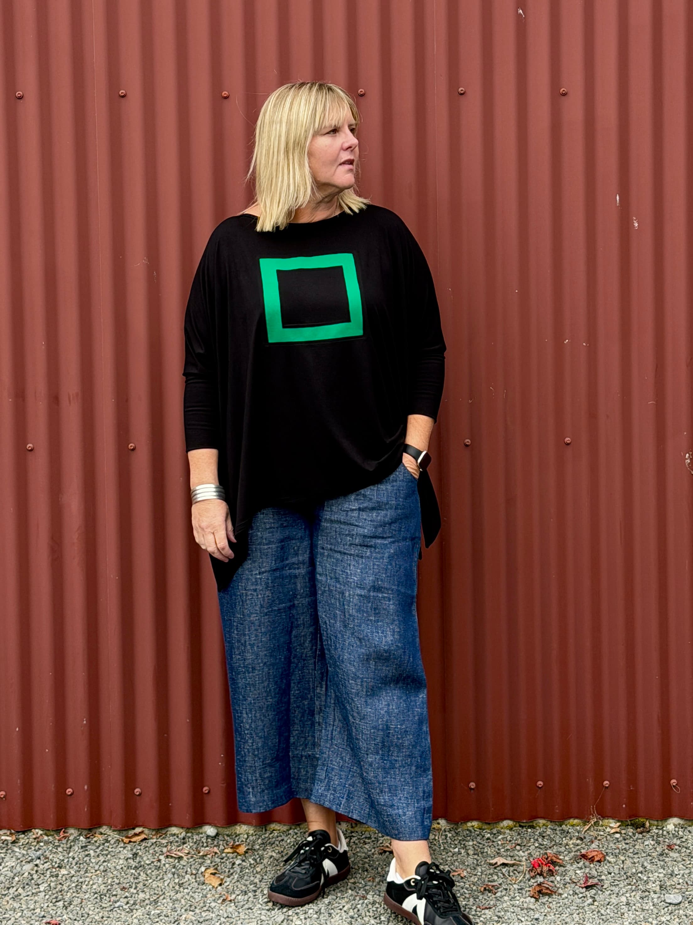 Tasman Tee  - Insert Green Square