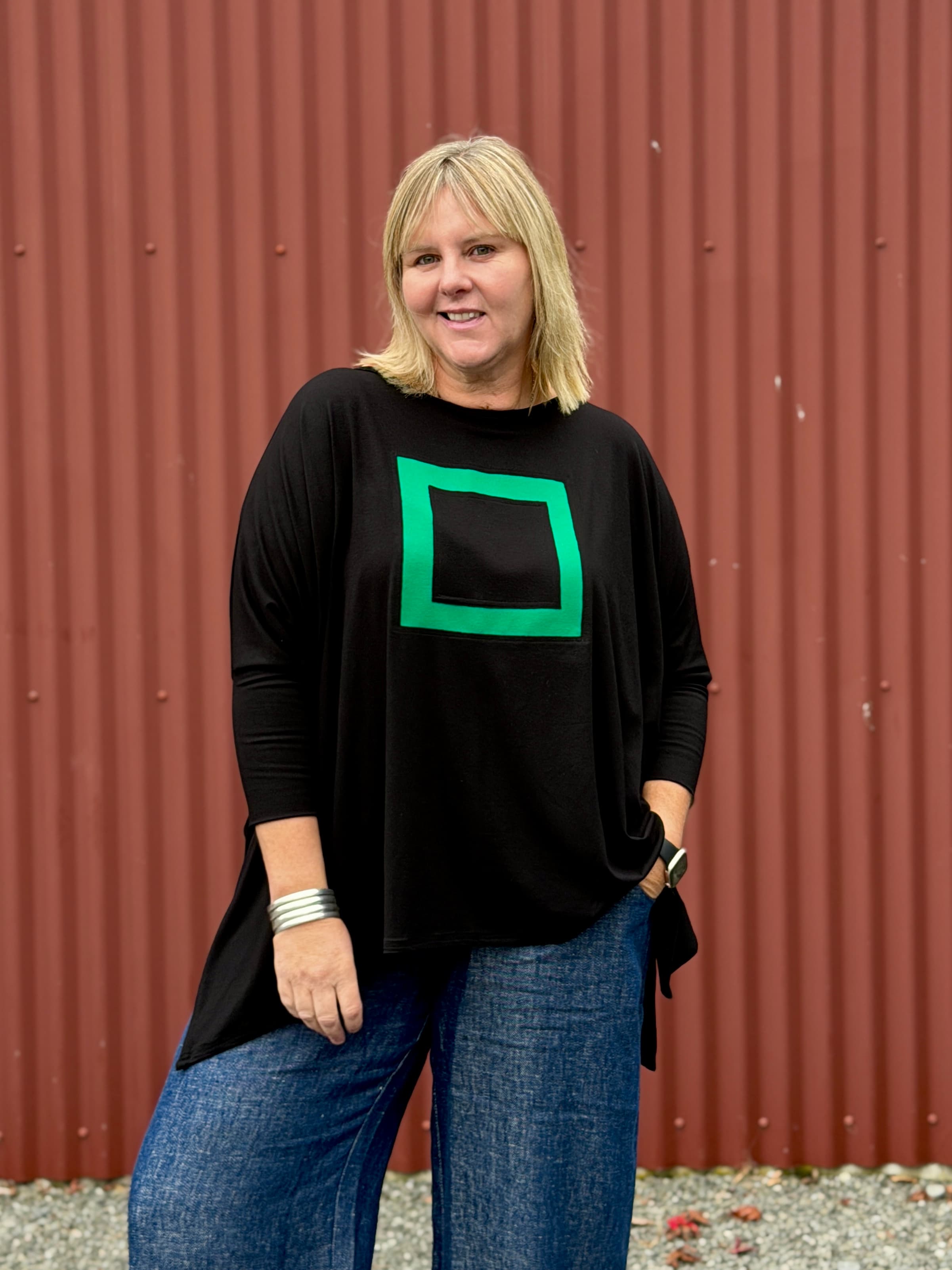 Tasman Tee  - Insert Green Square