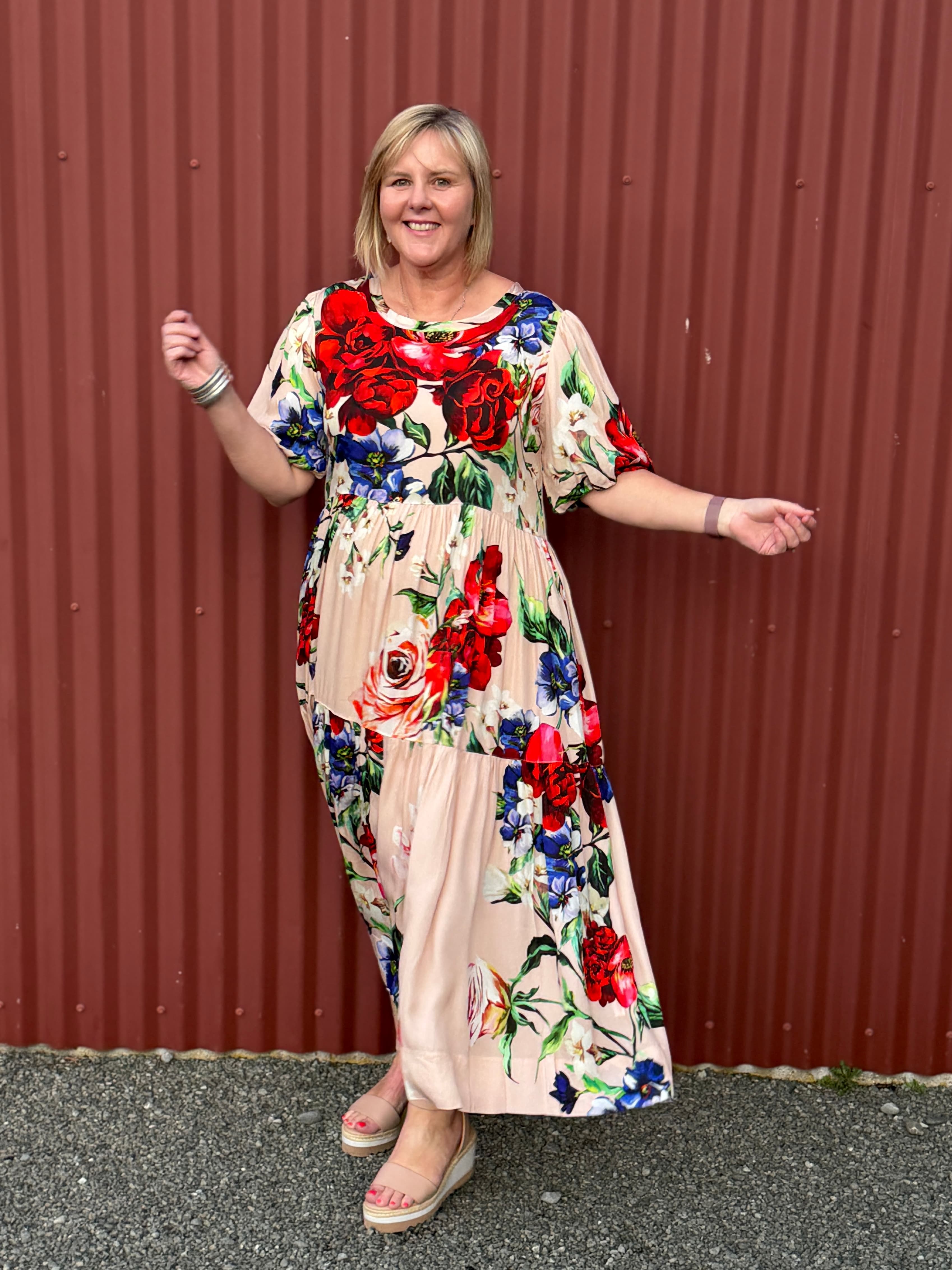 Tiered Dress | Dusky Petal