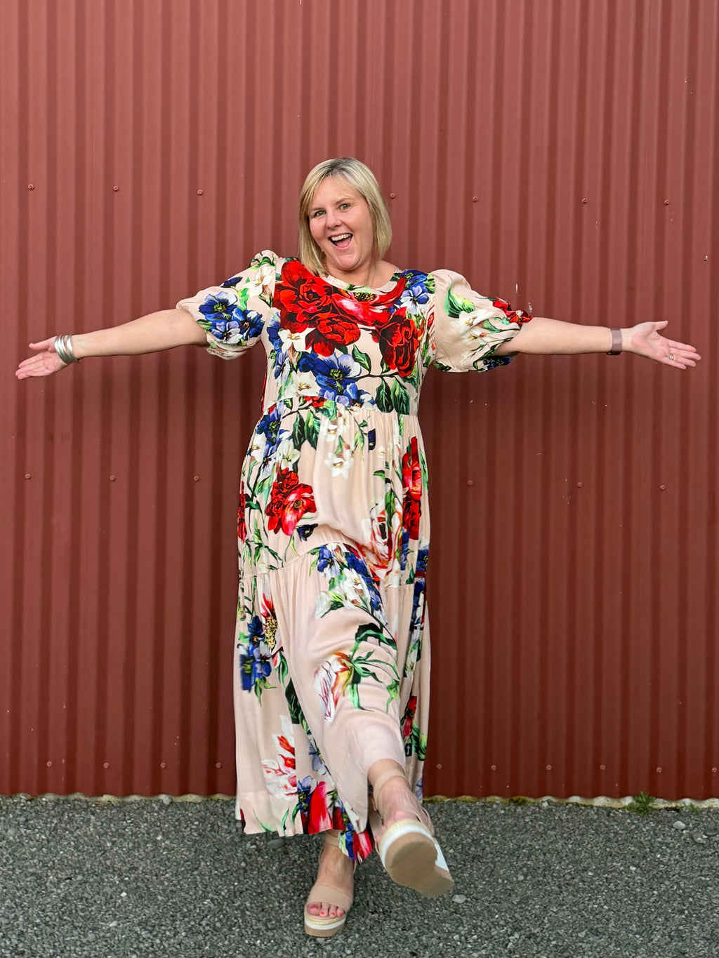 Tiered Dress | Dusky Petal