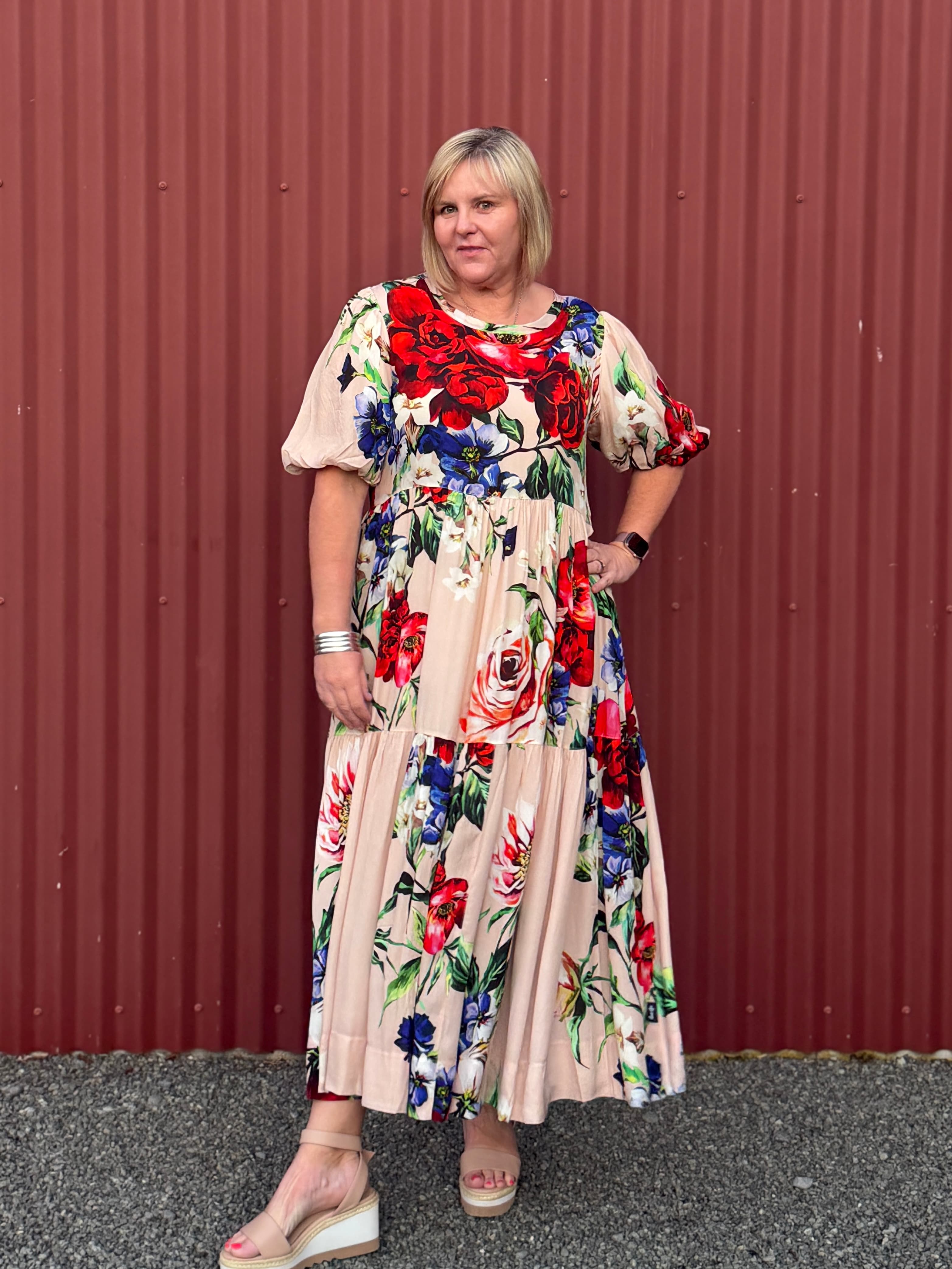 Tiered Dress | Dusky Petal