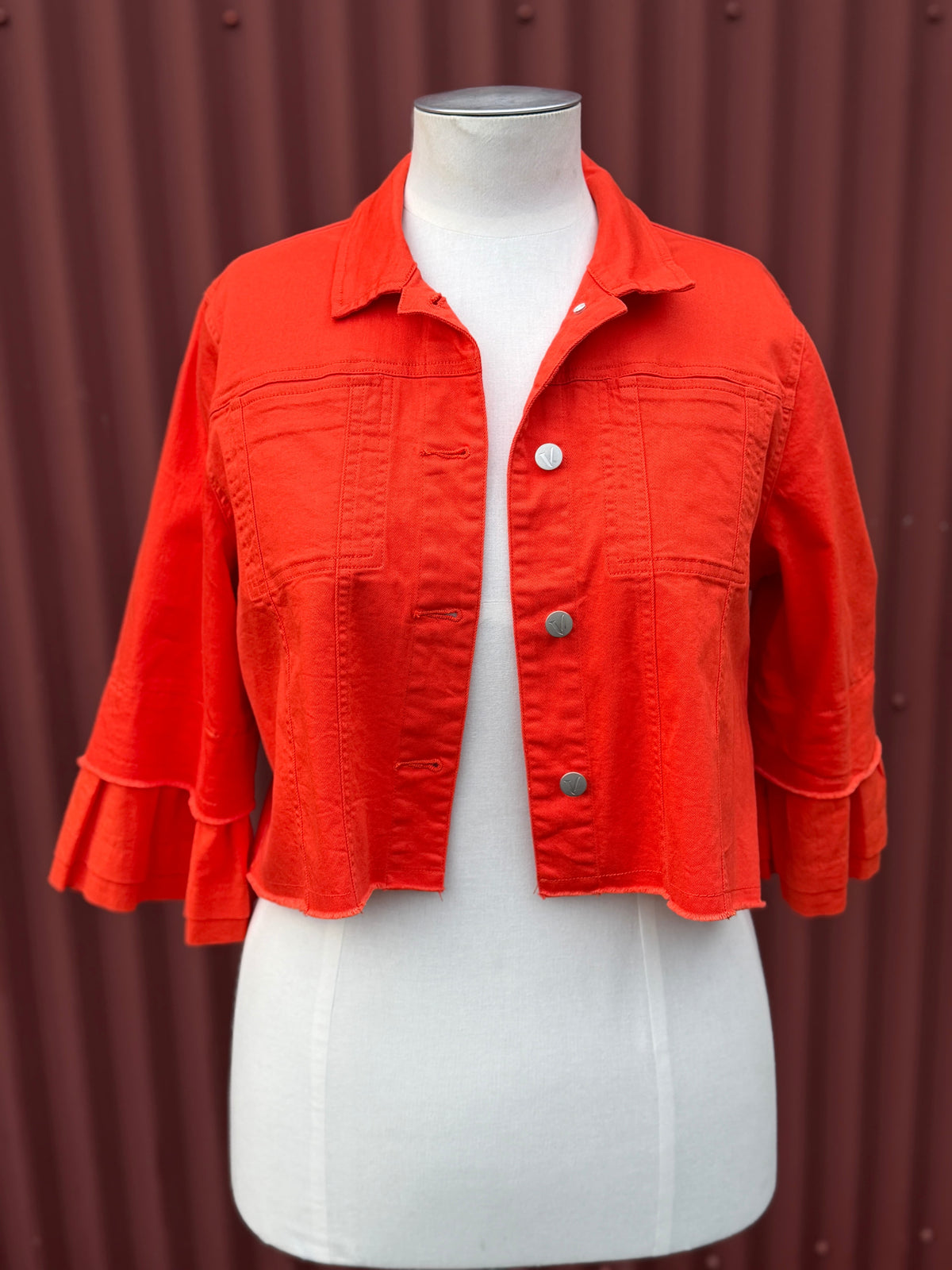 Vassalli Orange Jacket -Size 18