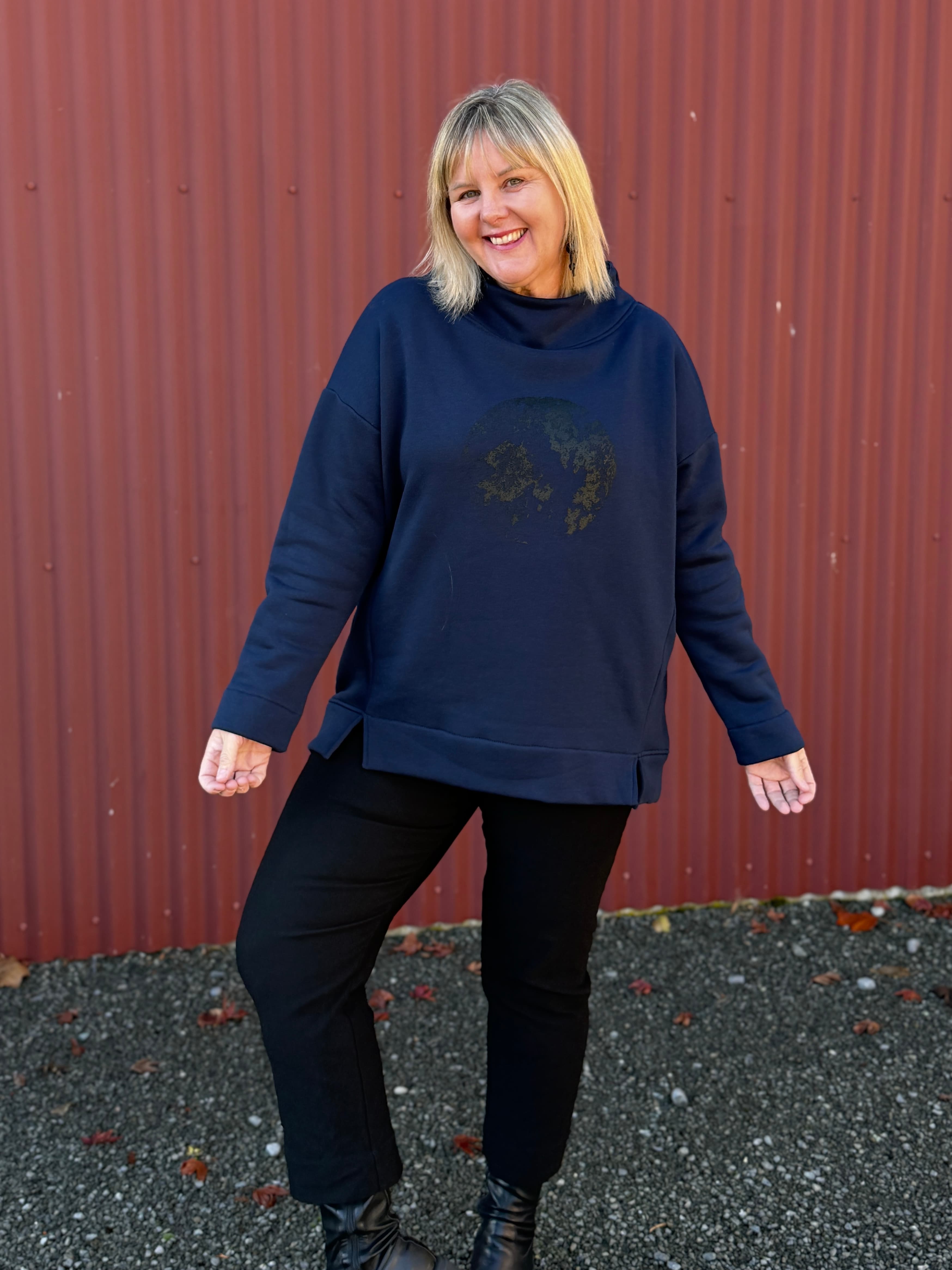 Wrap yourself in comfort with the Woodsoul Sweater, a relaxed-fit essential designed for effortless layering. By Cashews Made in NZ