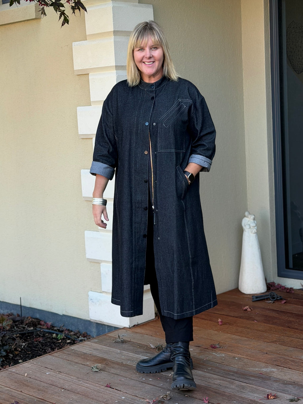 Workshop Coat -Noir Denim