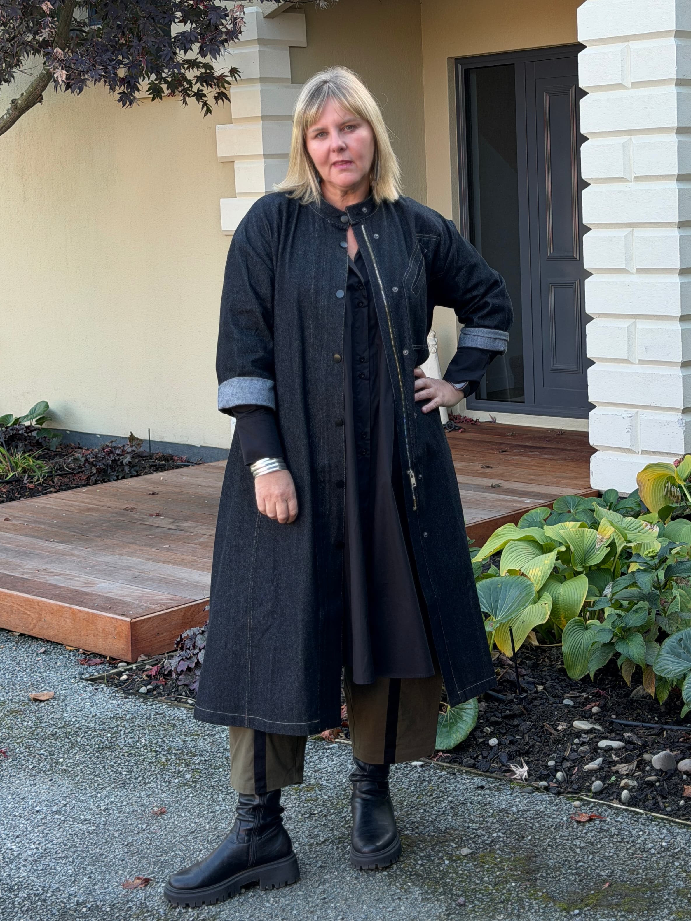 Workshop Coat -Noir Denim