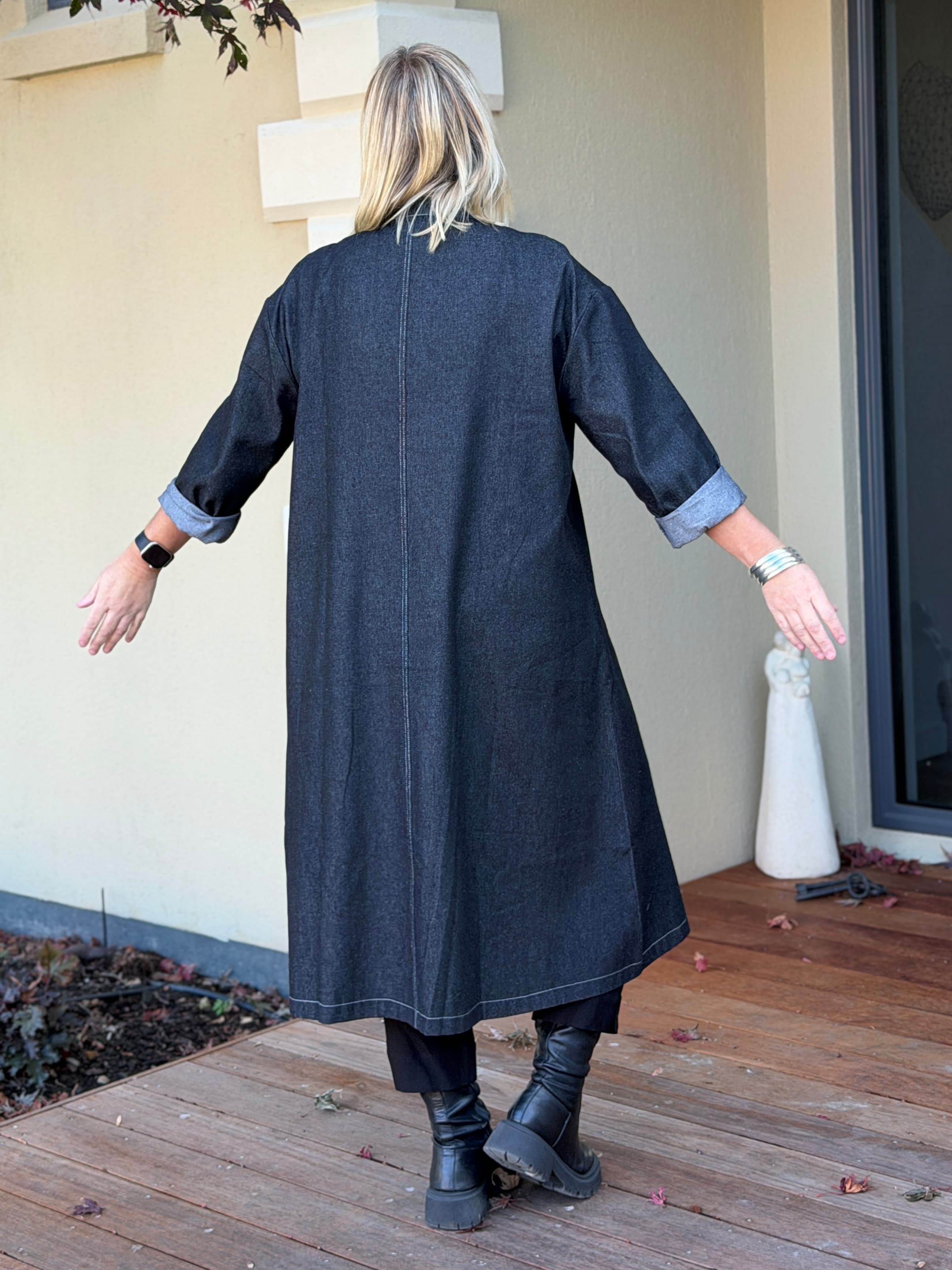 Workshop Coat -Noir Denim