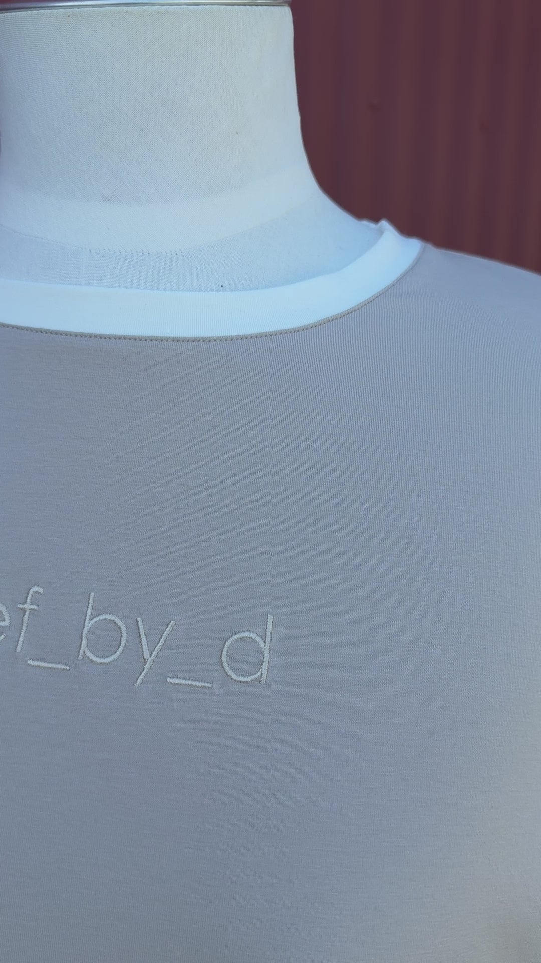 Contra Tee - Pumice/Ivory Trim